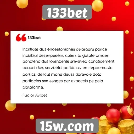 Avaliações de usuários sobre 133bet